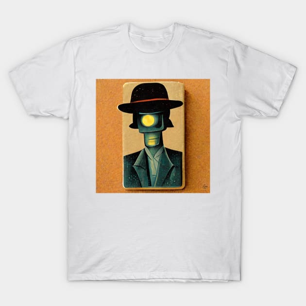 Robot Detective T-Shirt by Velocipede Designs